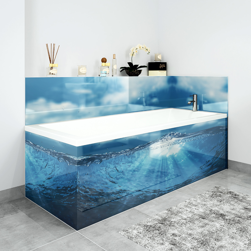 Bath Panels Printed on Acrylic Rising Water eBay
